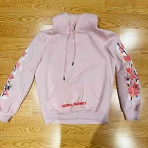 Off White hoodie pink